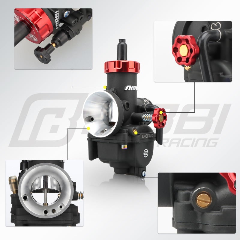 NIBBI PE30 Carburetot for Hawk 250 Dirt Bike  with Air Filter Intake Manifold Connector  Hawk250 Carb upgrade Performance Enhancement - Image 2